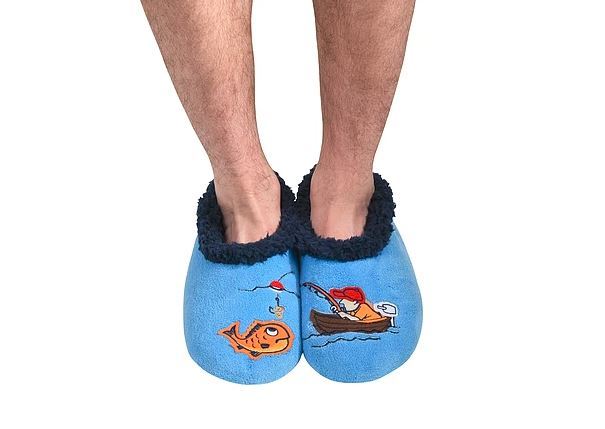 Slumbies Mens Man Cave Gone Fishing Large
