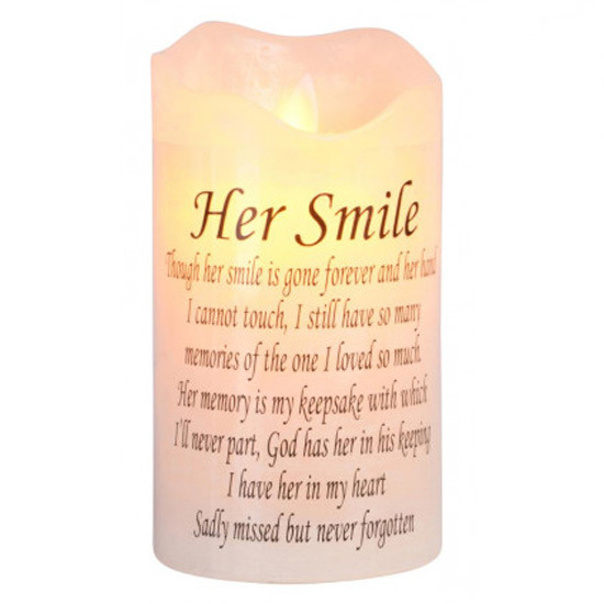 LED Light Candle Her Smile