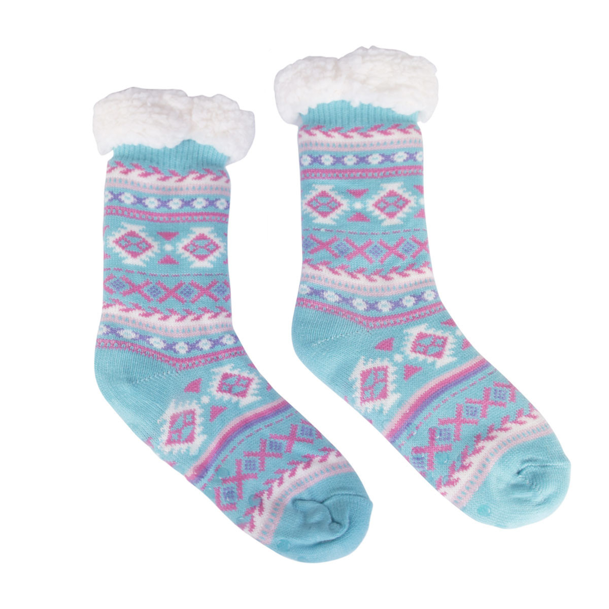 Slumbies Sherpa Lined Socks - Blue