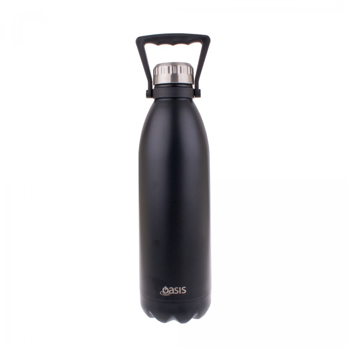 Download Oasis Insulated Drink Bottle - 1.5L Matte Black Yellowimages Mockups