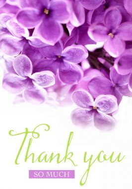 Thank you so much - Lilac Flowers Gift Card