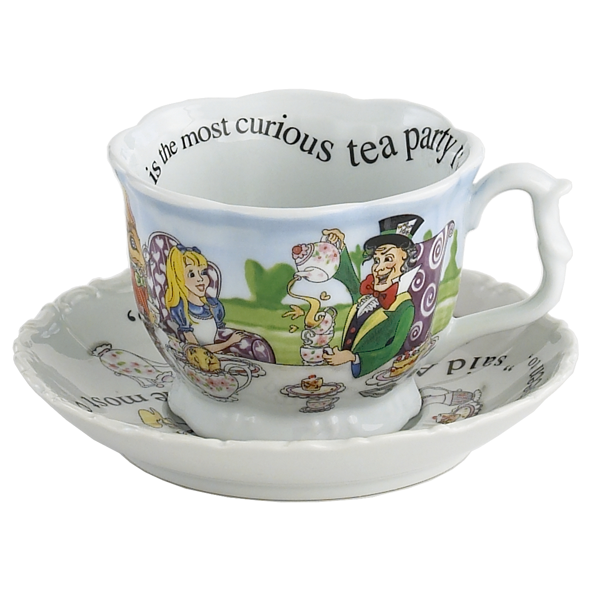 Alice In Wonderland Breakfast Cup & Saucer AWL308