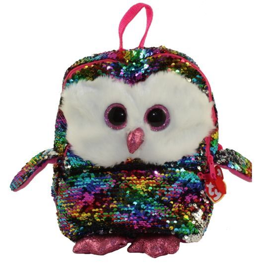 Sequin owl backpack sale