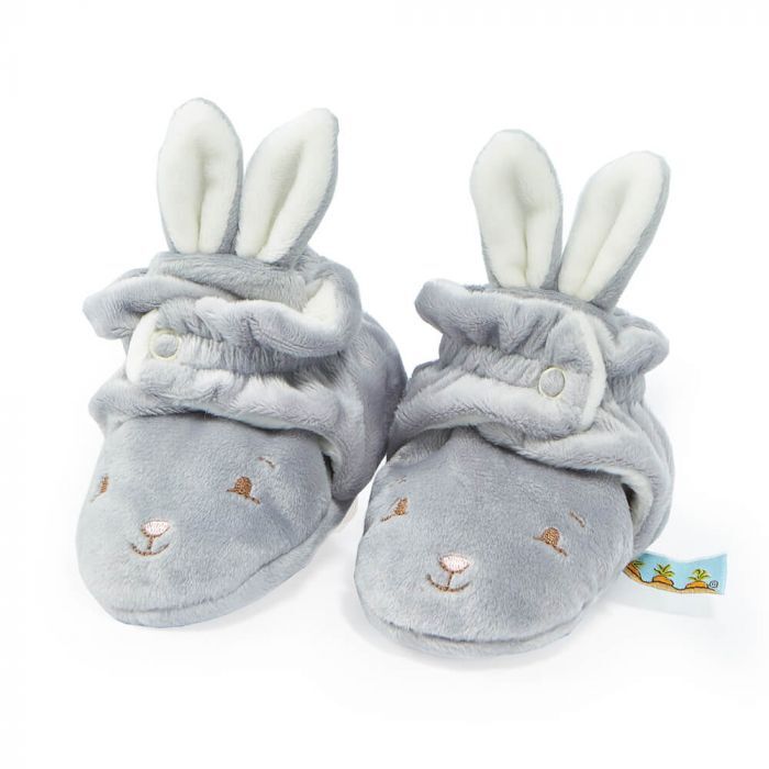 Bunnies By The Bay Slippers Blossom Hoppy Feet Grey