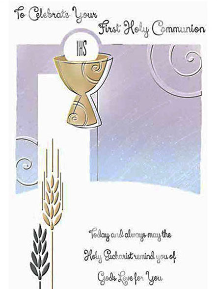 To Celebrate Your First Holy Communion Card