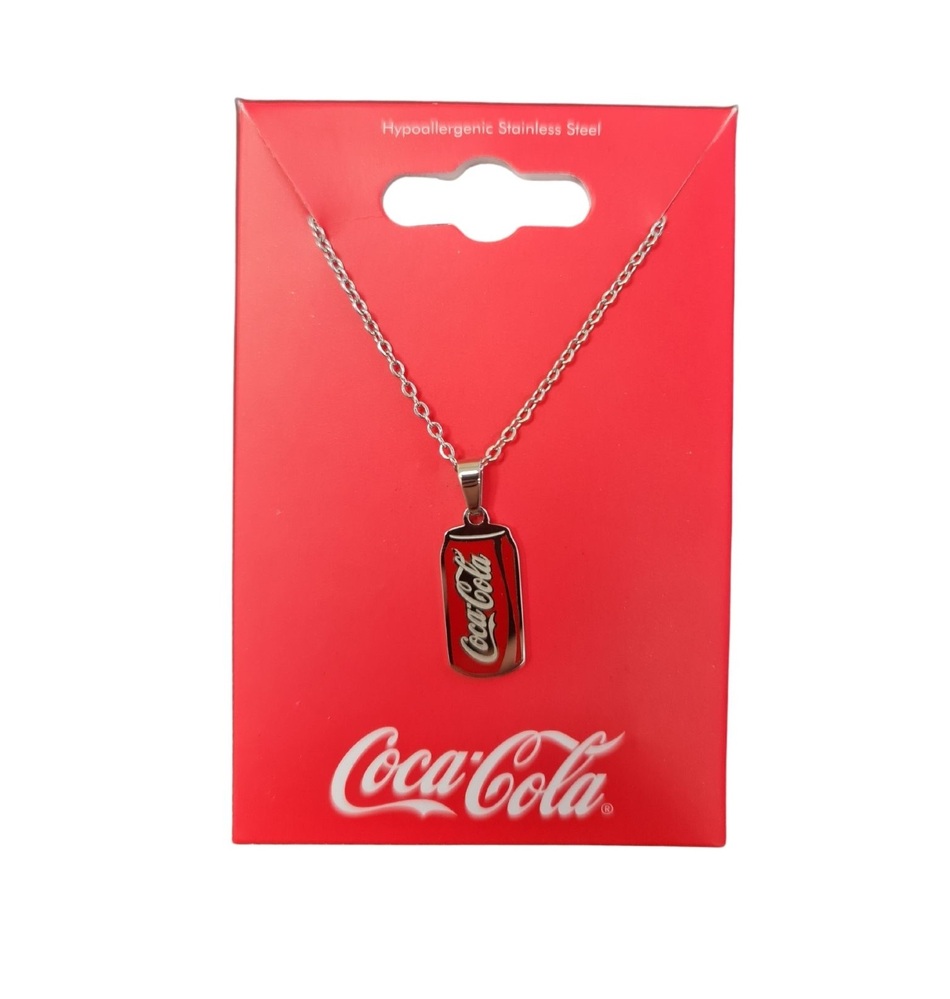 Coca Cola Couture Kingdom Coke Can Necklace White Gold