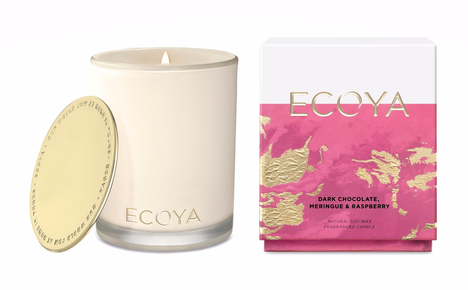 Ecoya Limited Edition Madison Jar Candle Dark Chocolate, Meringue