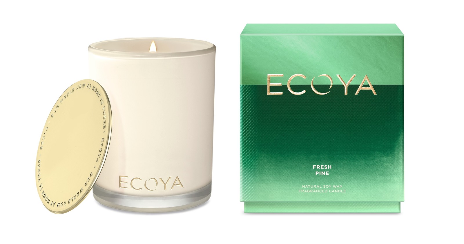 Ecoya Christmas Edition Madison Jar Candle Fresh Pine