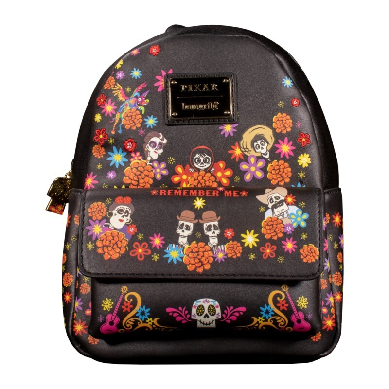 Loungefly Disney Pixar Coco Dia de Los Muertos AOP Mini Backpack