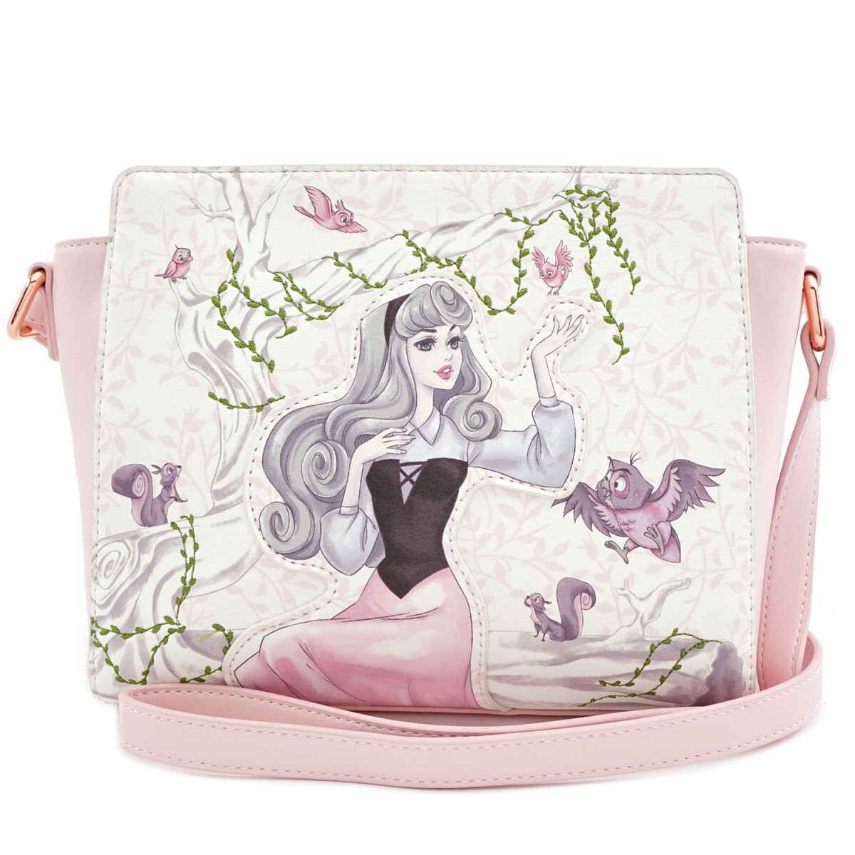 Loungefly Disney Sleeping Beauty Aurora FolkArt Handbag - BoxLunch Exclusive