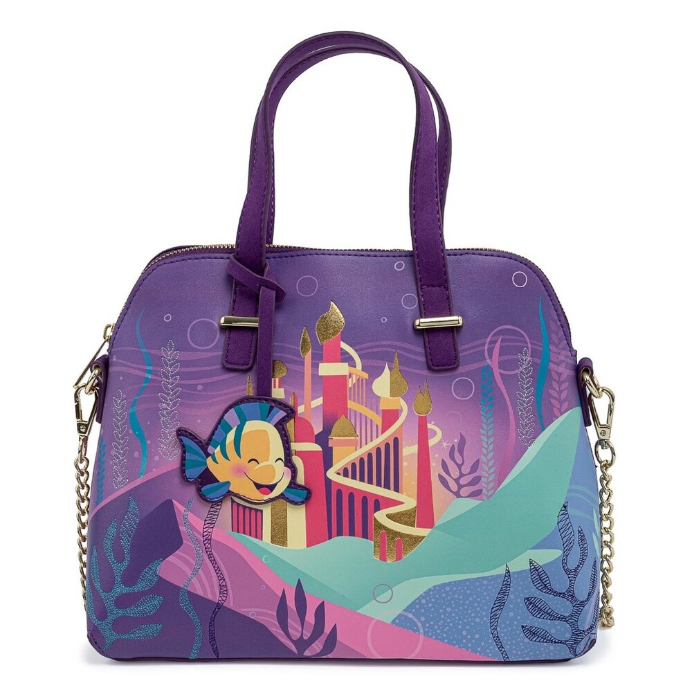 Loungefly Disney The Little Mermaid Castle Collection Crossbody Bag