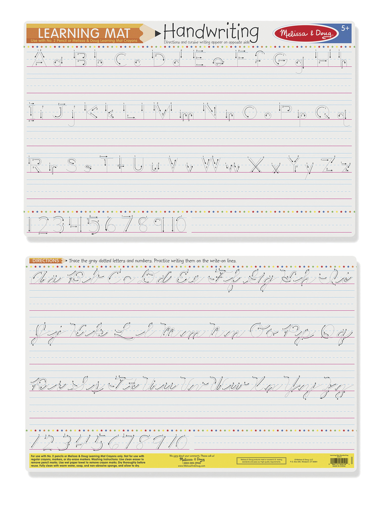 Melissa Doug Learning Mat Handwriting