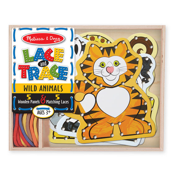 Melissa & Doug Skill Builder - Lace & Trace Wild Animals Melissa & Doug Skill Builder - Lace & Trace Wild Animals