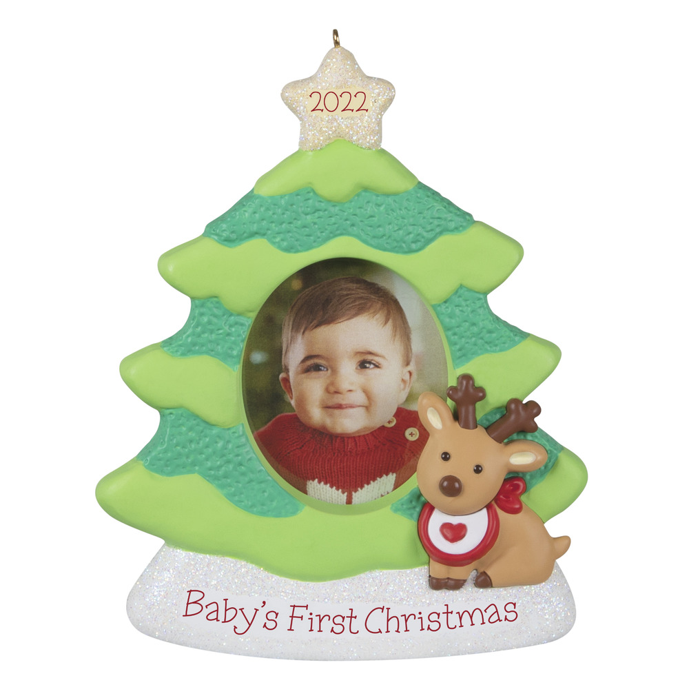2022 Hallmark Keepsake Ornament Baby's First Christmas Photo Frame