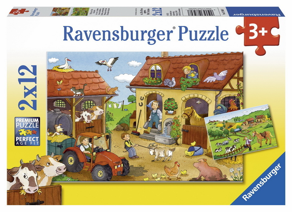 Working on the Farm Puzzle 2x12pc