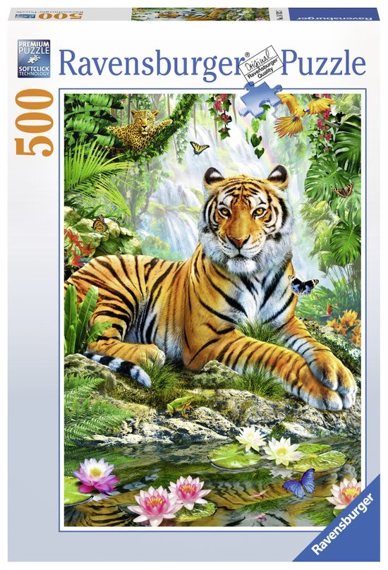 Ravensburger Puzzle Tigre, 1500 Pezzi, Per Adulti E Ragazzi Dagli 14 Anni, Cartone Di Alta Qualitá