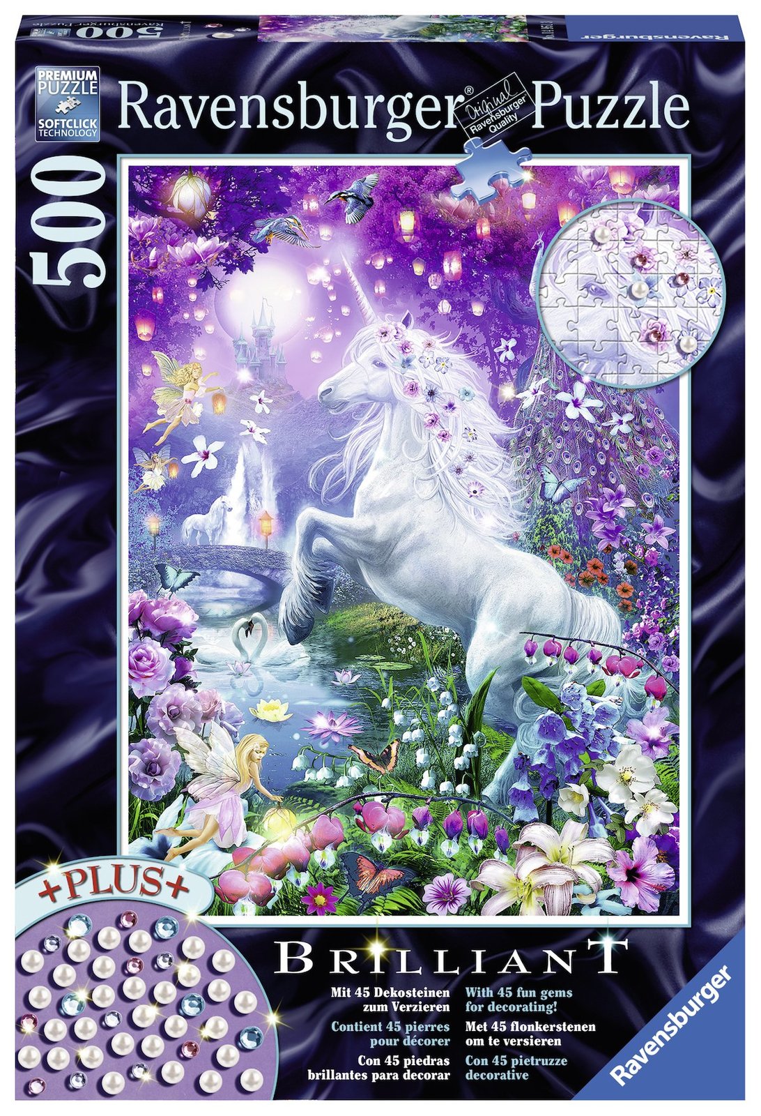 Ravensburger Jigsaw Puzzle 500pc Brilliant Unicorn in the Glittery