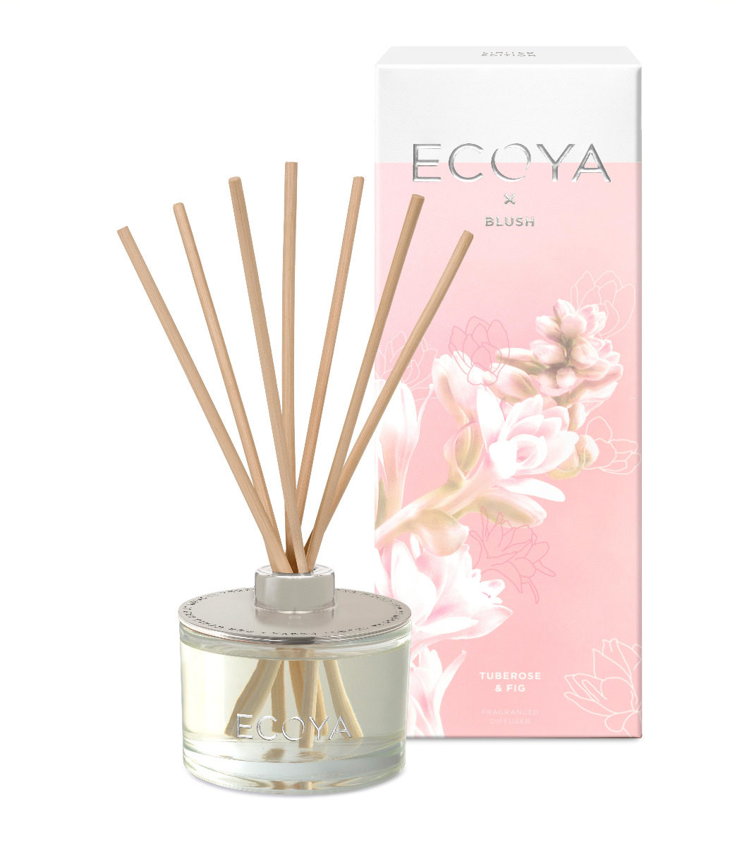 Ecoya Reed Diffuser Limited Edition X BLUSH Tuberose & Fig
