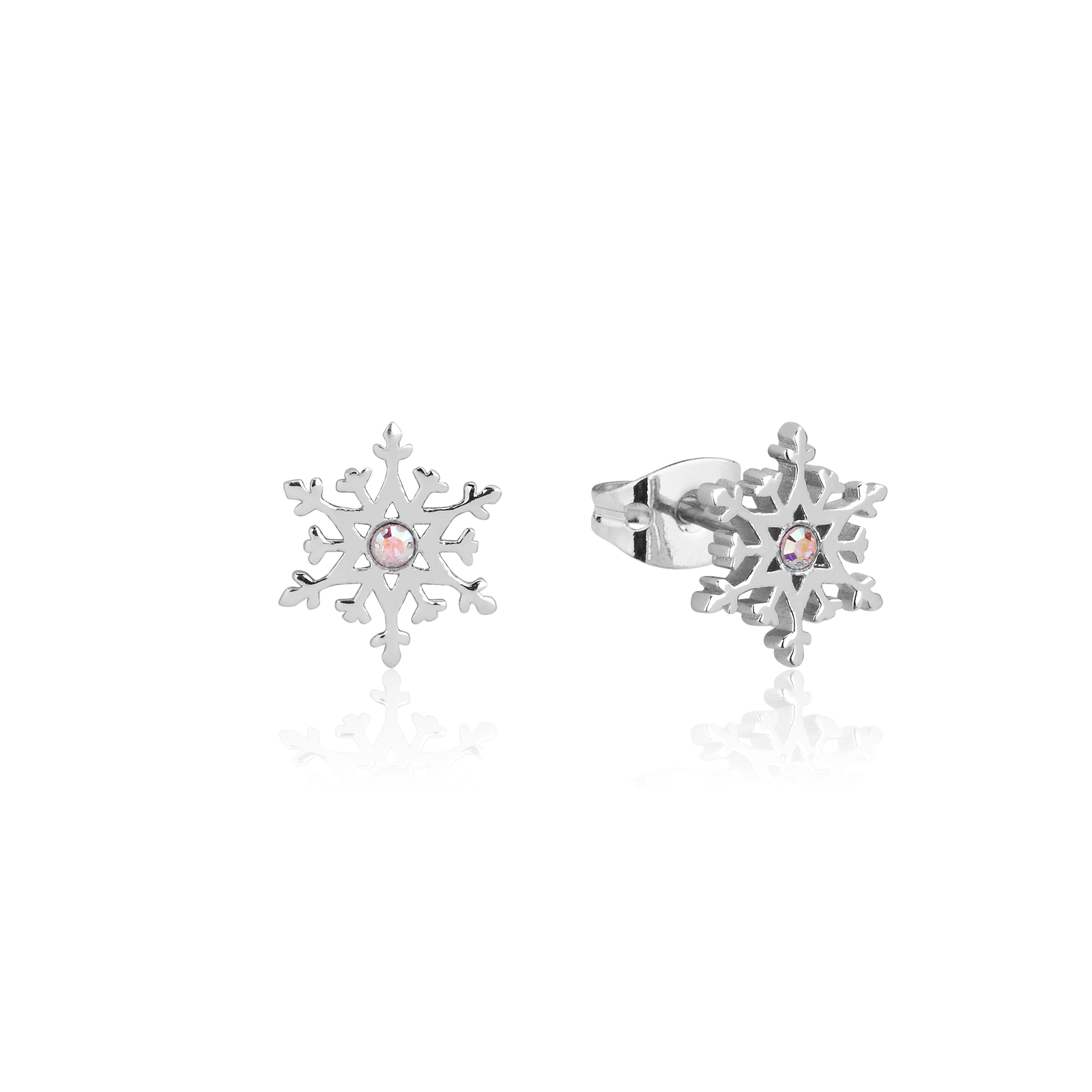 Disney Couture Kingdom Frozen 2 Elsa Crystal Snowflake Stud Earrings