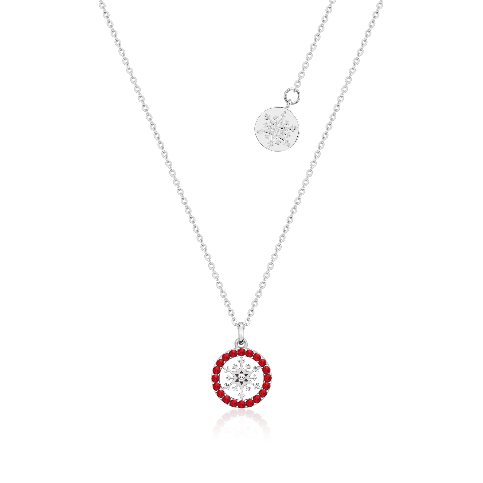 Disney Couture Kingdom Frozen 2 July Birthstone Snowflake Necklace