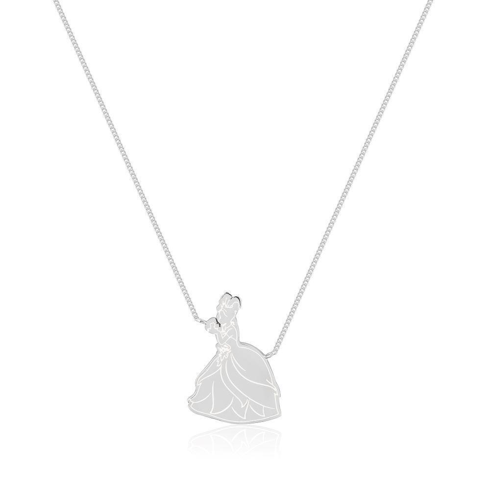 Disney Couture Kingdom Princess and the Frog Princess Tiana Kissing Frog Necklace