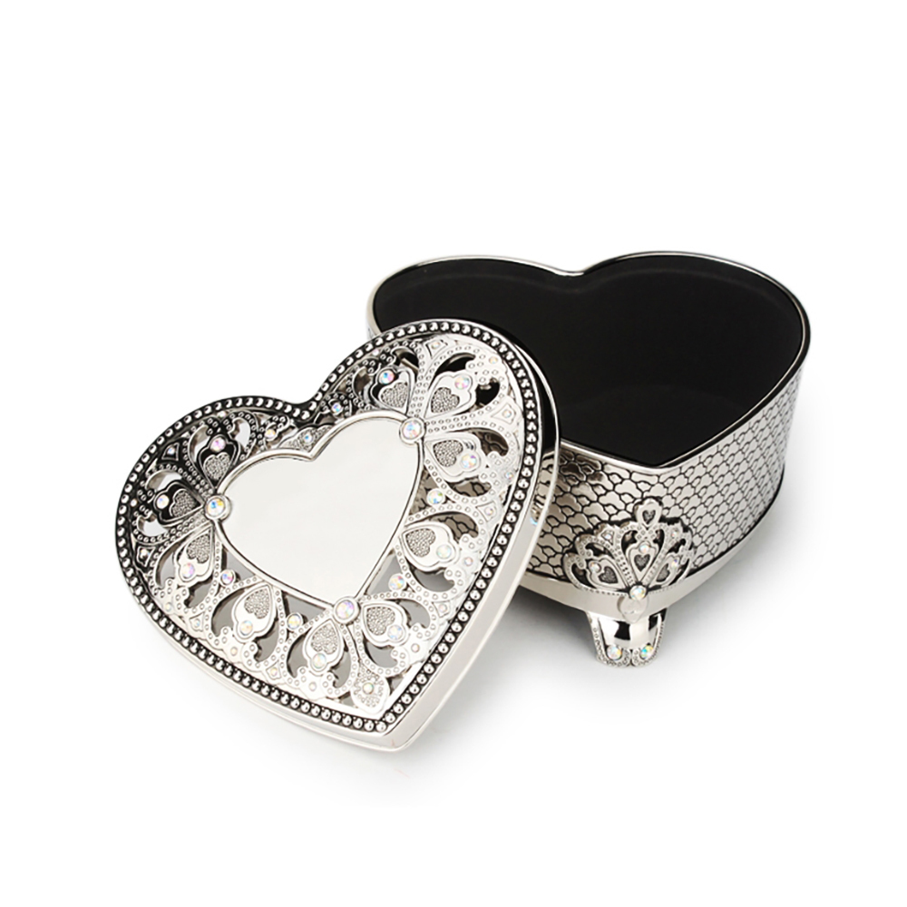 Whitehill Giftware Heart-Shaped Trinket Box With Stones