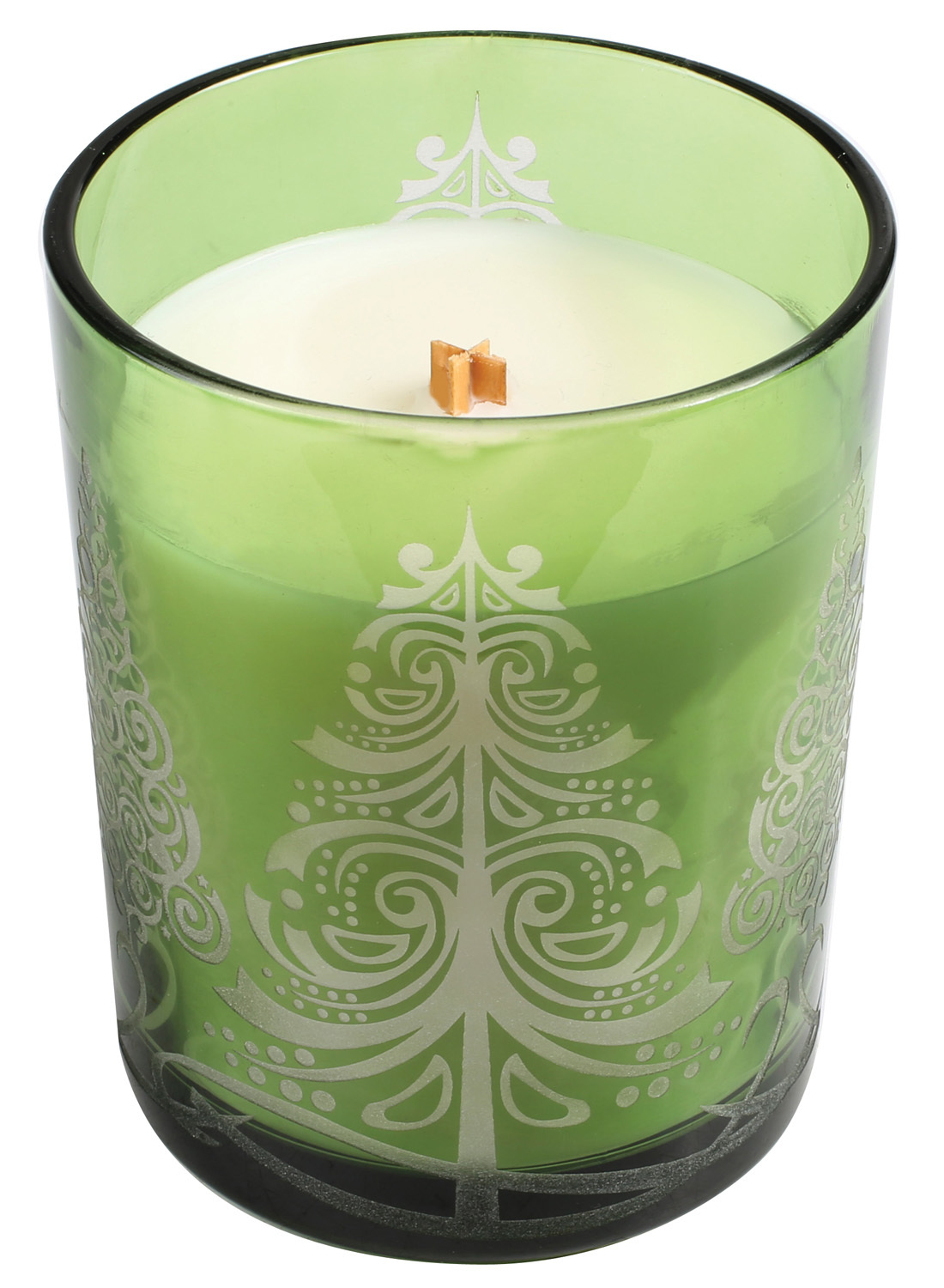 WoodWick Christmas Etched Tumbler Candle Frasier Fir