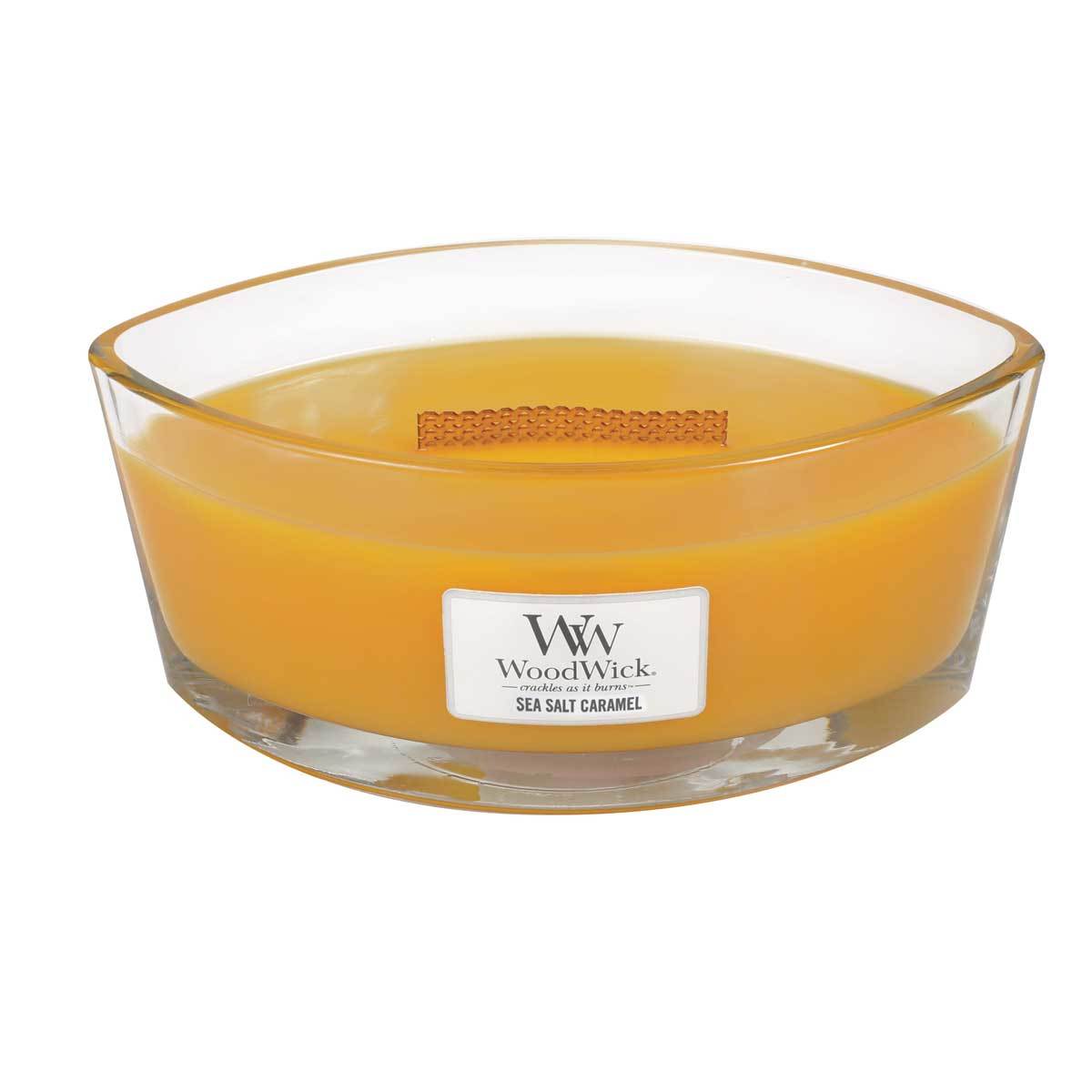 Sea Salt Caramel Woodwick Large Candle