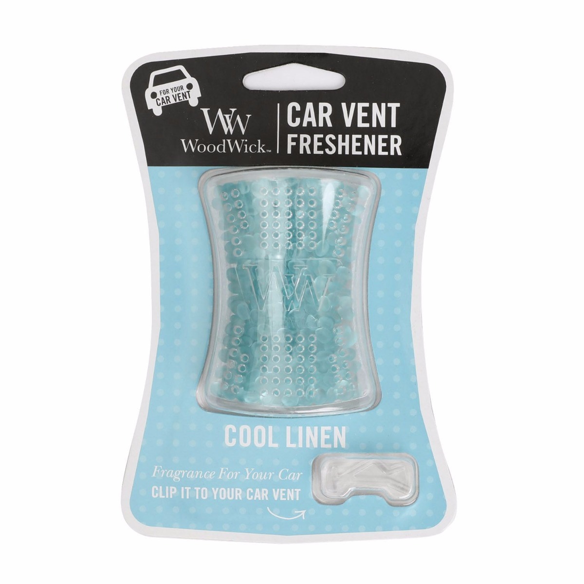 Woodwick Car Vent Freshener Cool Linen