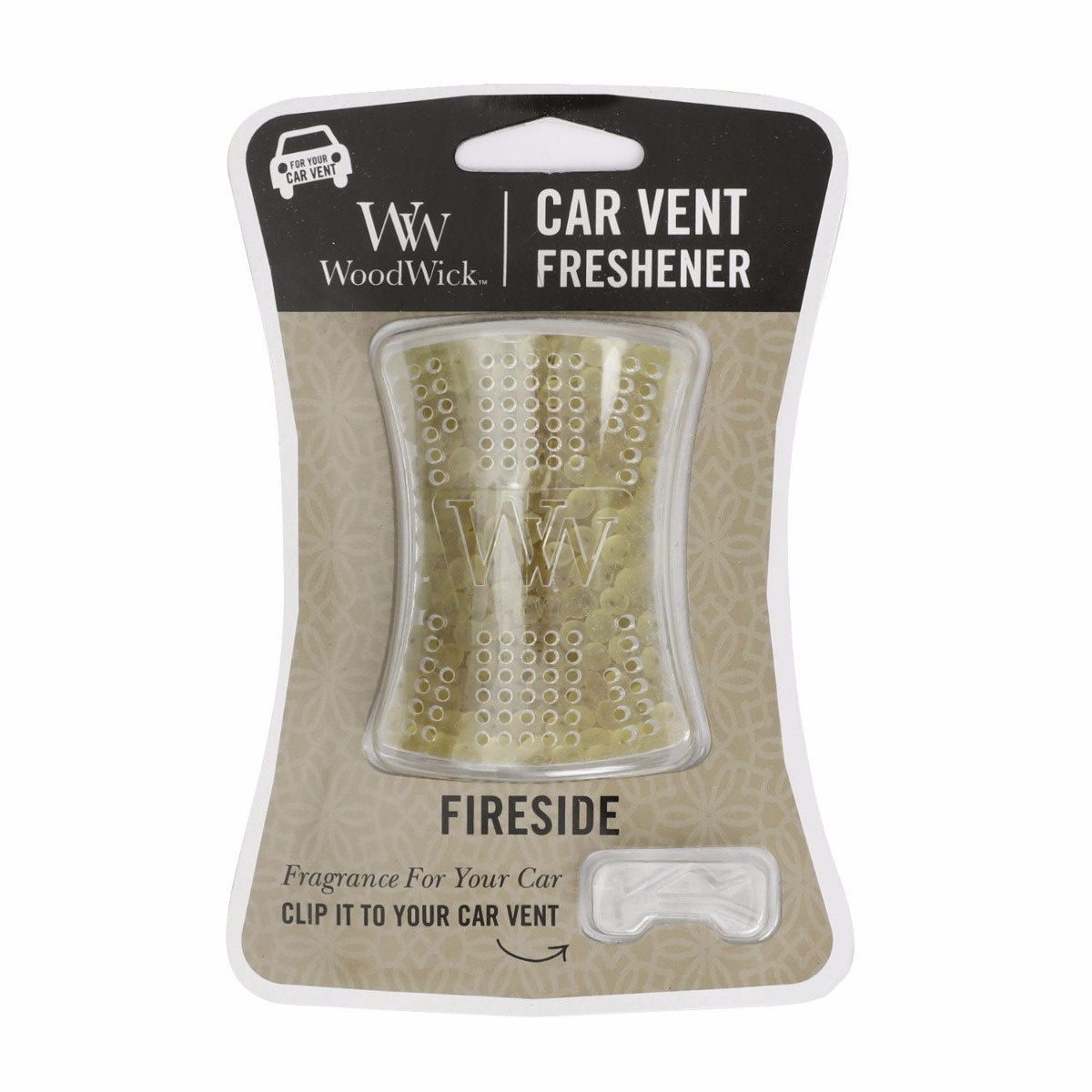 Woodwick Car Vent Freshener Fireside