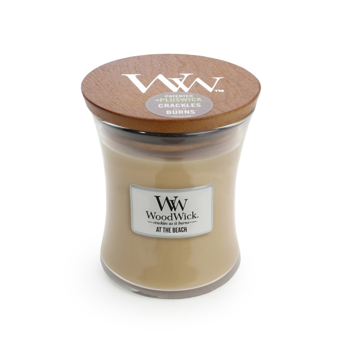 WoodWick 9.7 oz Beachfront Cottage Scented Candle Crackles While Burns No Lid 