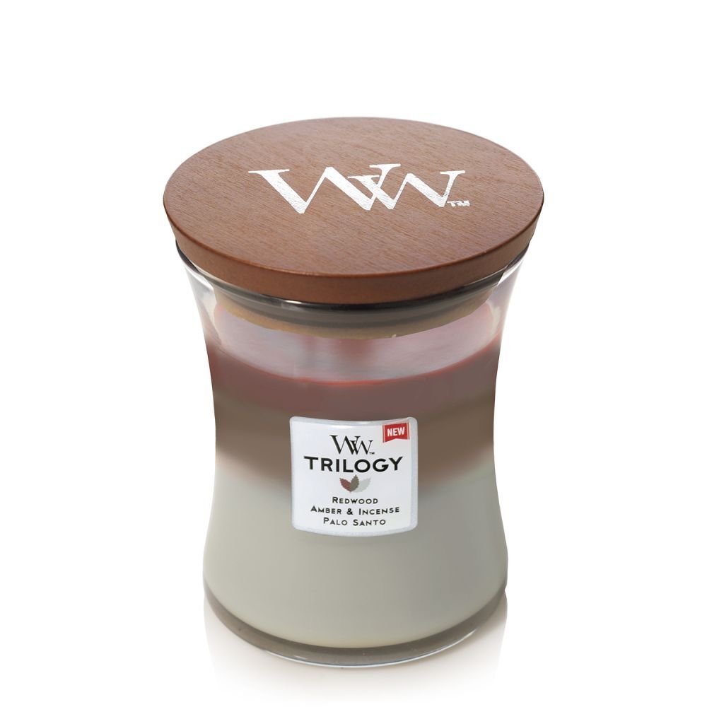WOODWICK MEDIUM TRIOLOGY CANDLE NEW WITH LID