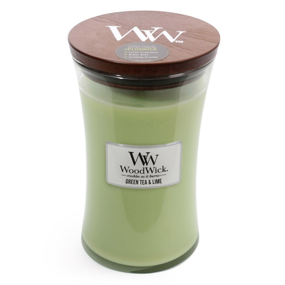 WoodWick Large Candle Green Tea & Lime WW93061 eBay