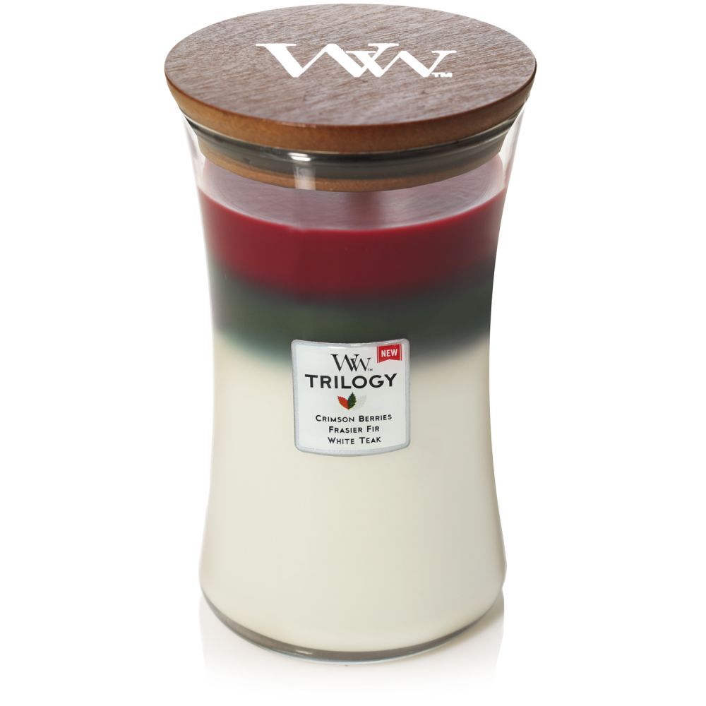 Woodwick Christmas Limited Edition Large Trilogy Candle Winter Garland