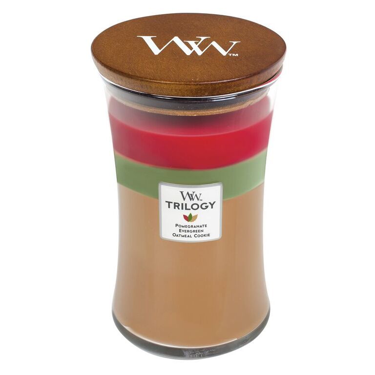 Woodwick Christmas Limited Edition Large Trilogy Candle Joyful Gathering