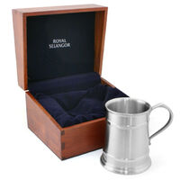 Royal Selangor Straight Sided Tankard in Wooden Gift Box - 300ml