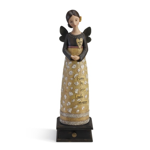 Demdaco Kelly Rae Roberts Figurine - Heart Whispers Angel 50cm