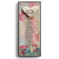 Demdaco Kelly Rae Roberts Heart Wall Art - Love is the only thing