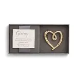 Demdaco Giving Pin - Gold Heart