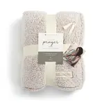 Demdaco Wrapped In Prayer - Taupe Prayer Blanket