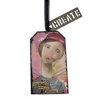 Demdaco Kelly Rae Roberts Metal Hanging Ornament - Create