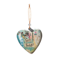Demdaco Kelly Rae Roberts Hanging Ornament - Love Wide Heart