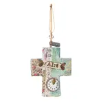 Kelly Rae Roberts Hanging Ornament - Faith Cross