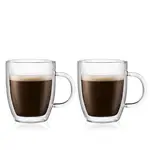Bodum Glassware - Bistro Double Wall Espresso Cup Medium 300mL 2 Pack