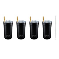 Frank Green Reusable Party Cups - 475ml Midnight (Set of 4)