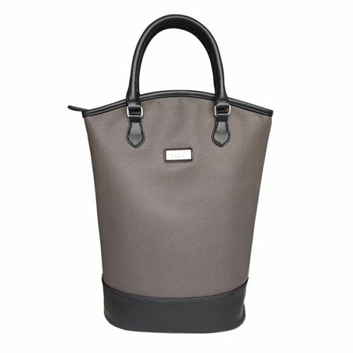 Sachi Insulated Two Bottle Wine Tote - Charcoal