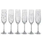 Bohemia Crystal Elements Flute 190ml Set of 6
