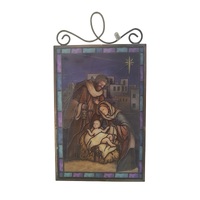Roman Inc - Holy Family Stained Glass Hanging Ornament