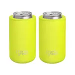 Frank Green 3-in-1 Insulated Drink Holder Duo Pack - 425ml Neon Yellow