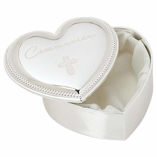 Roman Inc Caroline Collection - Communion Heart Shaped Keepsake Box